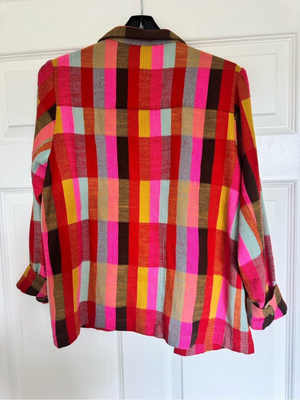 Ace&Jig Janie Jacket Unity Women's Multicolor Plaid Button-Up Size Medium - Picture 5 of 7